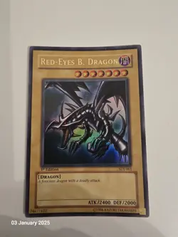 Red Eyes Black Dragon SDJ-001 1st Edition LP Yu-Gi-Oh Ultra Rare - Image 3