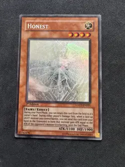 Yu-Gi-Oh! TCG Honest Light of Destruction LODT-EN001 1st Edition Ghost Rare - Image 1