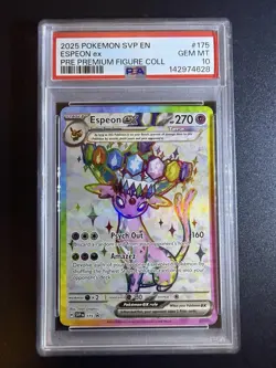 2025 POKEMON SVP EN-SV BLACK STAR PROMO #175 ESPEON EX PSA 10 - Image 1