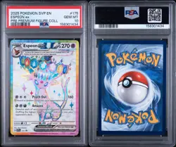 2025 POKEMON SVP EN-SV BLACK STAR PROMO #175 ESPEON EX PSA 10 - Image 2