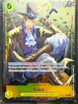 Sabo (Tin Pack Set Vol. 2) Foil PR One Piece Promotion Cards P-073 NM - Image 1