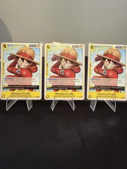 One Piece P-106 Monkey D Luffy Tournament Pack 2026 Vol 2 x3 NM English - Image 1