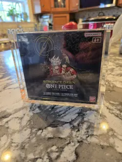 One Piece Sealed Romance Dawn OP01 Booster Box (Blue Bottom) Acrylic included - Image 1