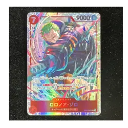 Bandai One Piece Card Game Roronoa Zoro EB04-007 SR Alt Art Foil Japanese - Image 1