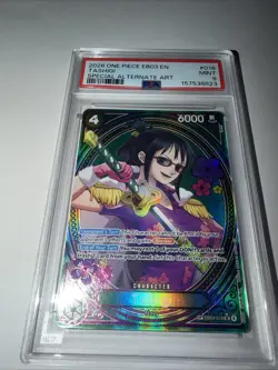 Bandai One Piece Heroines EB03-018 Tashigi SP Alt Art Foil EN PSA 9 - Image 4