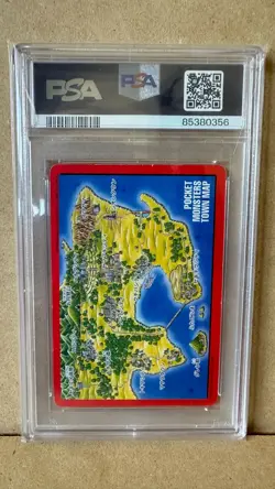 1996 POKEMON JAPANESE BANDAI CARDDASS VENDING #000 CHARIZARD TRAINER PSA 7 - Image 2