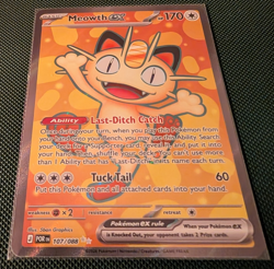 Pokemon TCG Meowth ex Ultra Rare 107/088 Me03: Perfect Order Holo (English) - Image 2
