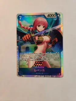 Rebecca OP10-058 SR ONE PIECE Tcg Card Game NM Blue - Image 2