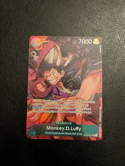 One Piece TCG Monkey D. Luffy Op02-041 Alt Art Paramount War - Image 1