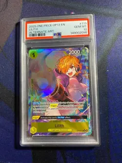 Lilith OP13-113 Alt Art | OP13 Carrying on His Will | One Piece TCG | PSA 10 - Image 1