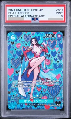 PSA 9 Boa Hancock OP07-051 SR SP Emperors New World One Piece Card Japanese - Image 1