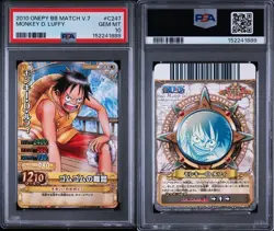 PSA 10 One Piece BB Match V.7 Monkey D . Luffy Japanese 2010 C247 GEM MT Rare - Image 5