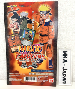 2002 Naruto Card Game Carddass Volume 1 Display Sheet Carddass Machine insert - Image 1