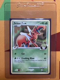 Pokemon Card - Scizor [E4] - SP - Uncommon (48/111) Platinum: Rising Rivals NM - Image 1