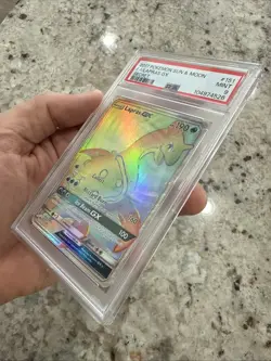 PSA 9 Lapras GX 151/149 Rainbow Secret Rare Sun & Moon Base 2017 Pokemon Card - Image 4