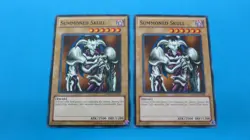 2x SUMMONED SKULL DEM1-EN001 MONSTER UNLIMITED COMMON YUGIOH NM / UNPLAYED - Image 1