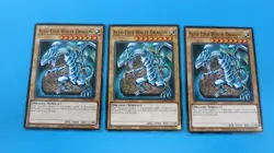 3x BLUE-EYES WHITE DRAGON 1ST EDITION SDWD-EN002 COMMON YUGIOH PACK FRESH - Image 1