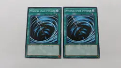 2x MYSTICAL SPACE TYPHOON 1ST EDITION WIRA-EN051 COMMON YUGIOH NM UNPLAYED - Image 1
