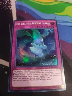 Yugioh! MP The Weather Auroral Canvas - SPWA-EN041 - Super Rare - 1st Edition Mo - Image 1