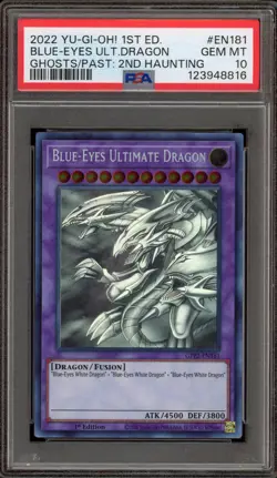 Yu-Gi-Oh! Blue-Eyes Ultimate Dragon Ghost/Pasts 2 1st Ed Ghost GFP2-EN181 PSA 10 - Image 1