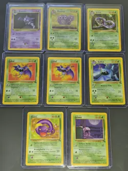 Pokemon Fossil And Base Set Lot Of 8 Italian WOTC Vintage 1999-2000 TCG Cards - Image 1