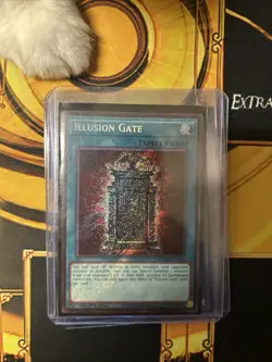 Yugioh Illusion Gate MZMU-EN023 Secret Rare 1st Edition NM/Mint - Image 1