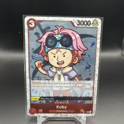Koby P-014 PRB-01 Rare Foil Jolly Roger Parallel - One Piece TCG English NM - Image 1