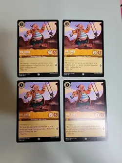 Disney Lorcana Playset x4 - Mr. Smee Loyal First Mate 15/204 Non-Foil 4 Card - Image 1