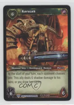 2012 World of Warcraft TCG: Battle of Aspects Treasure Pack Karuzak #28 - Image 1
