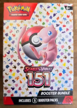 Pokemon TCG 151 Booster Bundle | Factory Sealed | 6 Packs | Scarlet & Violet 820650853210 - Image 1