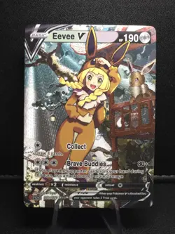 Pokemon Lillie EEVEE V Waifu Cute Doujin Ultra Rare Foil ACG Art Card - NM - Image 1