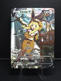 Pokemon Lillie EEVEE V Waifu Cute Doujin Ultra Rare Foil ACG Art Card - NM - Image 2
