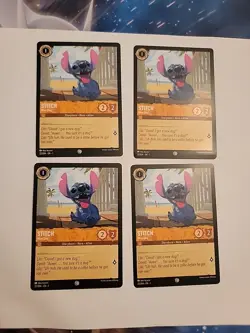 X4 Disney Lorcana - Stitch New Dog #22/204 - Common NON Foil Card - Image 1