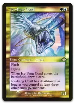Ice-Fang Coatl (Retro Frame) (Foil Etched) #27 NM Modern Horizons MH1 Magic MTG - Image 1
