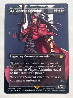 MTG - Vincent Valentine (Borderless) - Final Fantasy - Rare - NM - Magic the Gat - Image 1