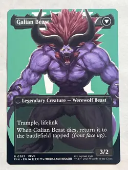 MTG - Vincent Valentine (Borderless) - Final Fantasy - Rare - NM - Magic the Gat - Image 2