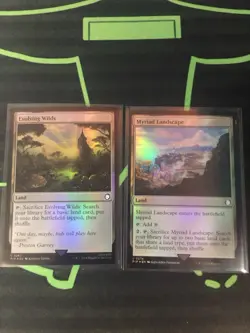 MTG Magic The Gathering Evolving Wilds / Myriad Landscape Foil Land Fallout - Image 1