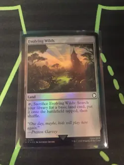 MTG Magic The Gathering Evolving Wilds / Myriad Landscape Foil Land Fallout - Image 2