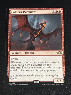 MTG Commander: Tarkir: Dragonstorm Caldera Pyremaw 0033 Rare - Image 1