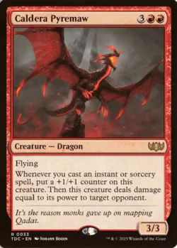 Caldera Pyremaw 33 TDC Commander: Tarkir: Dragonstorm NM - Image 1
