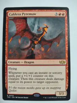 Caldera Pyremaw 33 R Commander: Tarkir: Dragonstorm Magic: The Gathering NM/M - Image 1