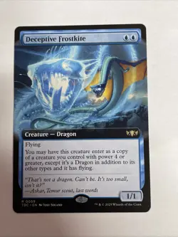 Deceptive Frostkite (Extended Art) Commander: Tarkir: Dragonstorm #59 Rare - Image 1