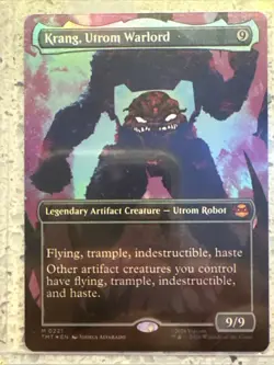 Mtg. Krang, Utrom Warlord. Foil Borderless. Teenage Mutant Ninja Turtles. Nm - Image 1