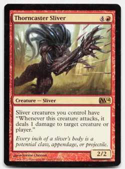 Thorncaster Sliver 158 Rare Magic 2014 (M14) Magic: The Gathering Lightly Played - Image 1