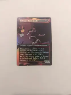 Bullseye, Death Dealer (Borderless) *FOIL* Marvel Super Heroes NM MTG - Image 1