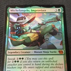 Wizards of the Coast MTG Michelangelo, Improviser 119 TMT Mythic Foil EN - Image 3