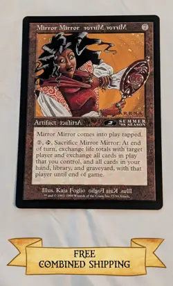 MTG Magic The Gathering - Mirror Mirror - Oversized Artifact 6x9 Summer Season - Image 1
