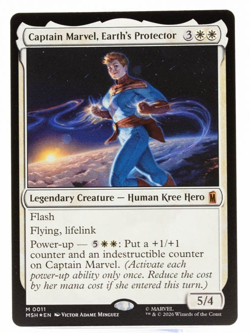 Captain Marvel, Earth's Protector Marvel Super Heroes 0011 Mythic MTG Foil NM - Image 1