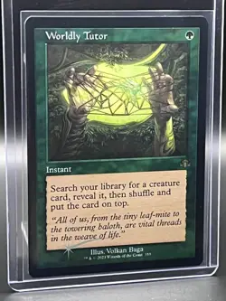 Worldly Tutor (Retro Frame) Dominaria Remastered Foil M/NM - Image 1