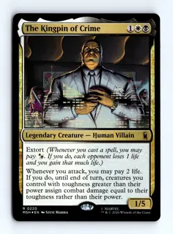 The Kingpin of Crime (Foil) 0220 (R) MTG Marvel Super Heroes (MSH) - Image 1
